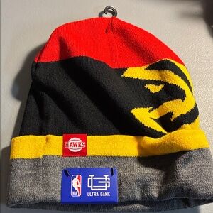 NBA Atlanta Hawks Red Yellow and Black Beanie